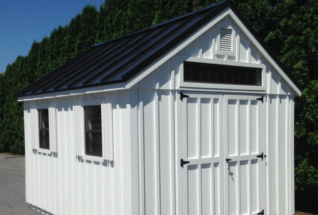 Classic Board & Batten Cape Cod Shed Lancaster Barns